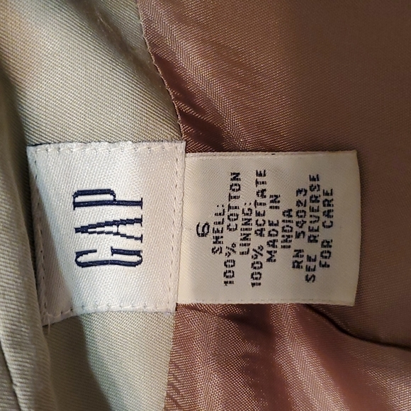 GAP khaki pantsuit 100% cotton - Picture 4 of 4